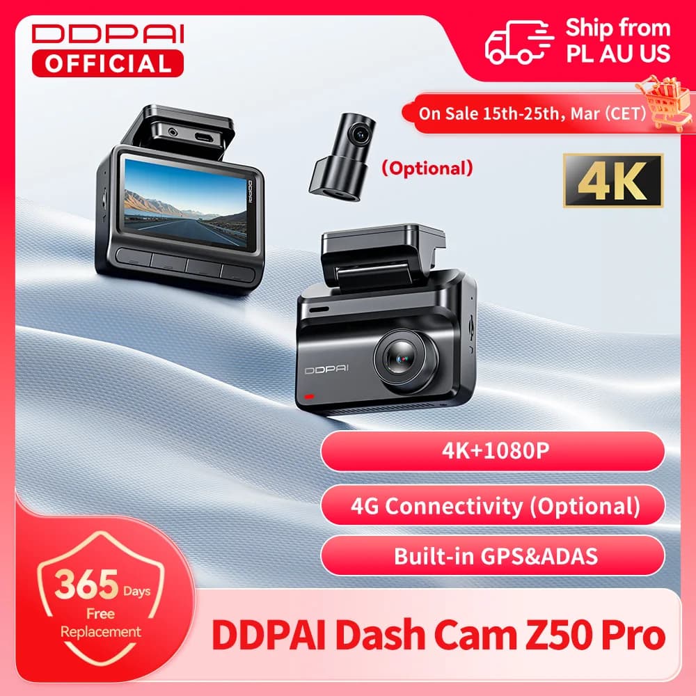 Kamerka samochodowa DDPAI 4K Z50 Pro