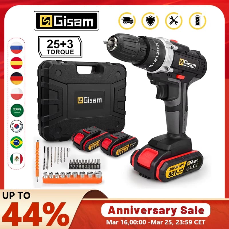 Wkrętarka Gisam - cały zestaw