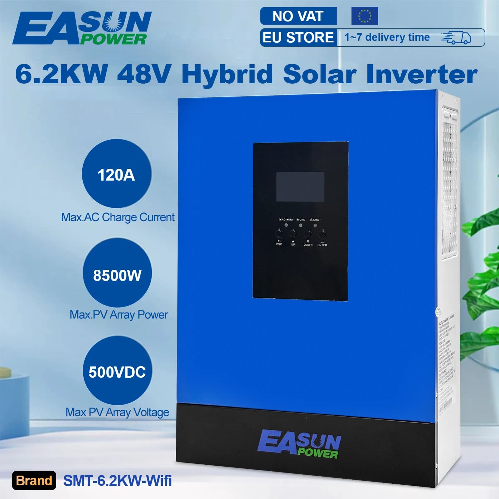 EASUN 6.2KW Hybrydowy Inwerter Solarny