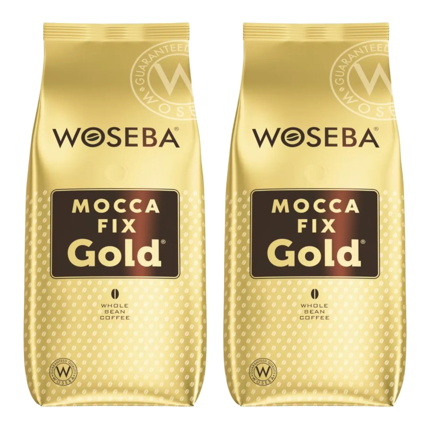 2x Kawa ziarnista WOSEBA Mocca Fix Gold 1000g