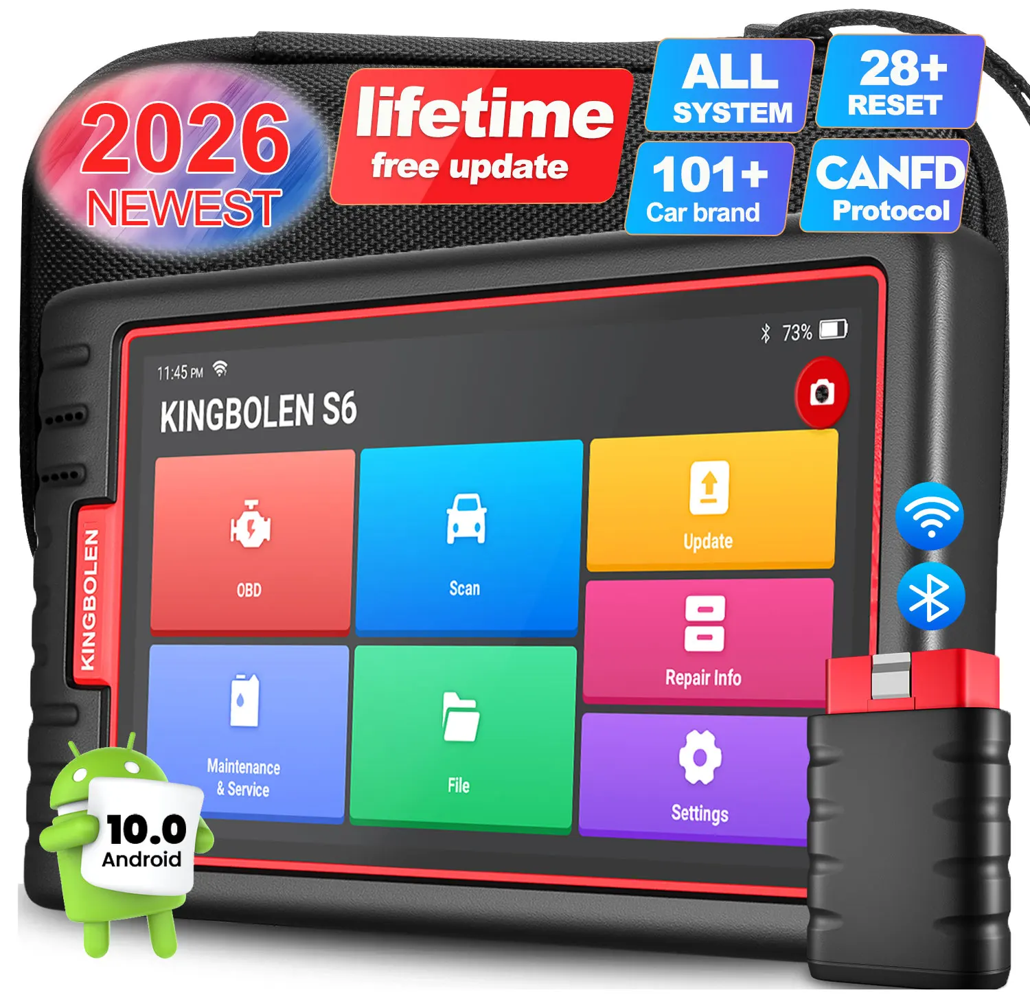 Skaner diagnostyczny KINGBOLEN S6 OBD2