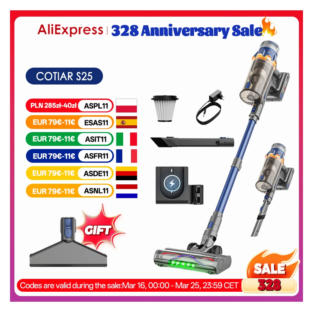 Odkurzacz pionowy COTIAR S25 650W 60kPa