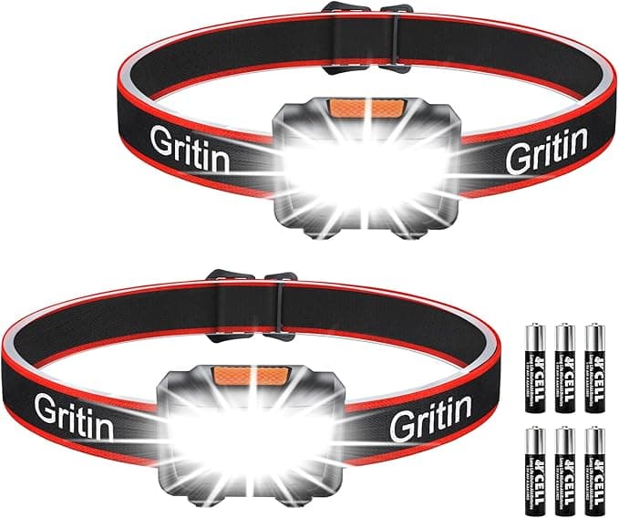 Gritin LED Czołówka - 2 sztuki
