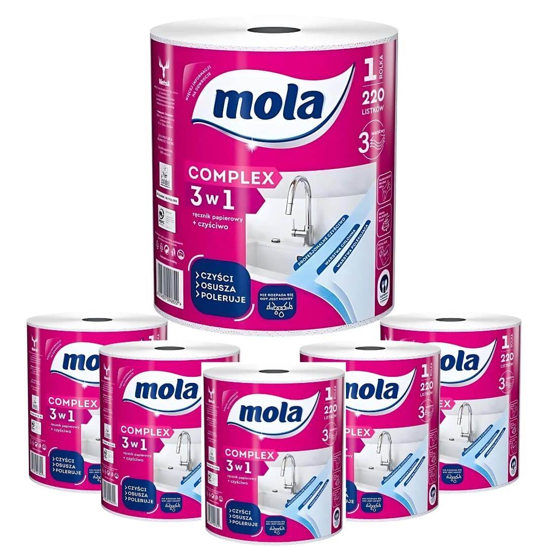Ręcznik papierowy Mola Complex 3w1 x 6 sztuk