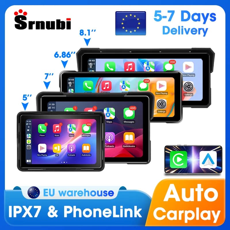 Srnubi Carplay Android Auto - na motocykl