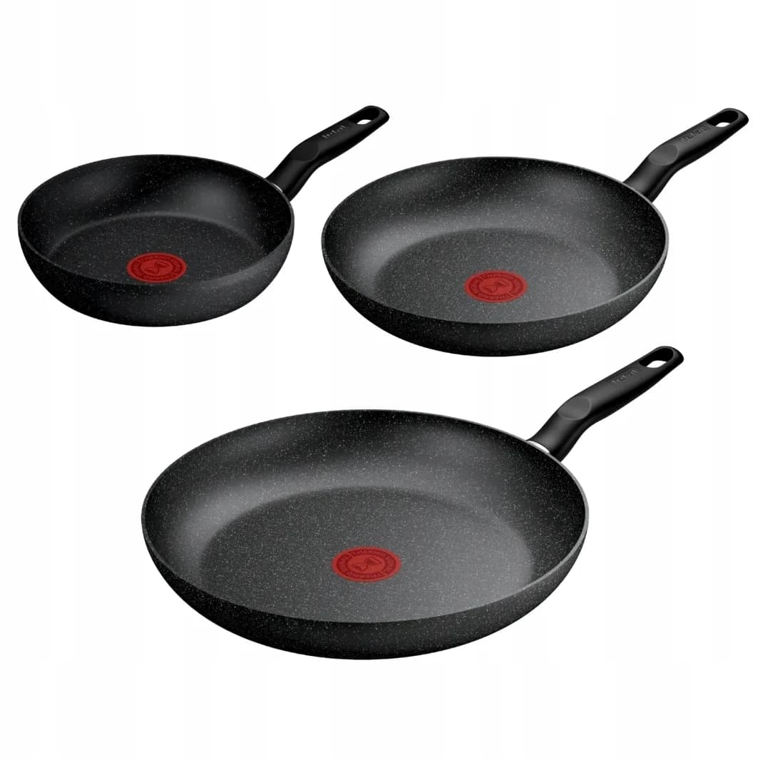 Zestaw patelni TEFAL Dark Essential 20/24/28cm