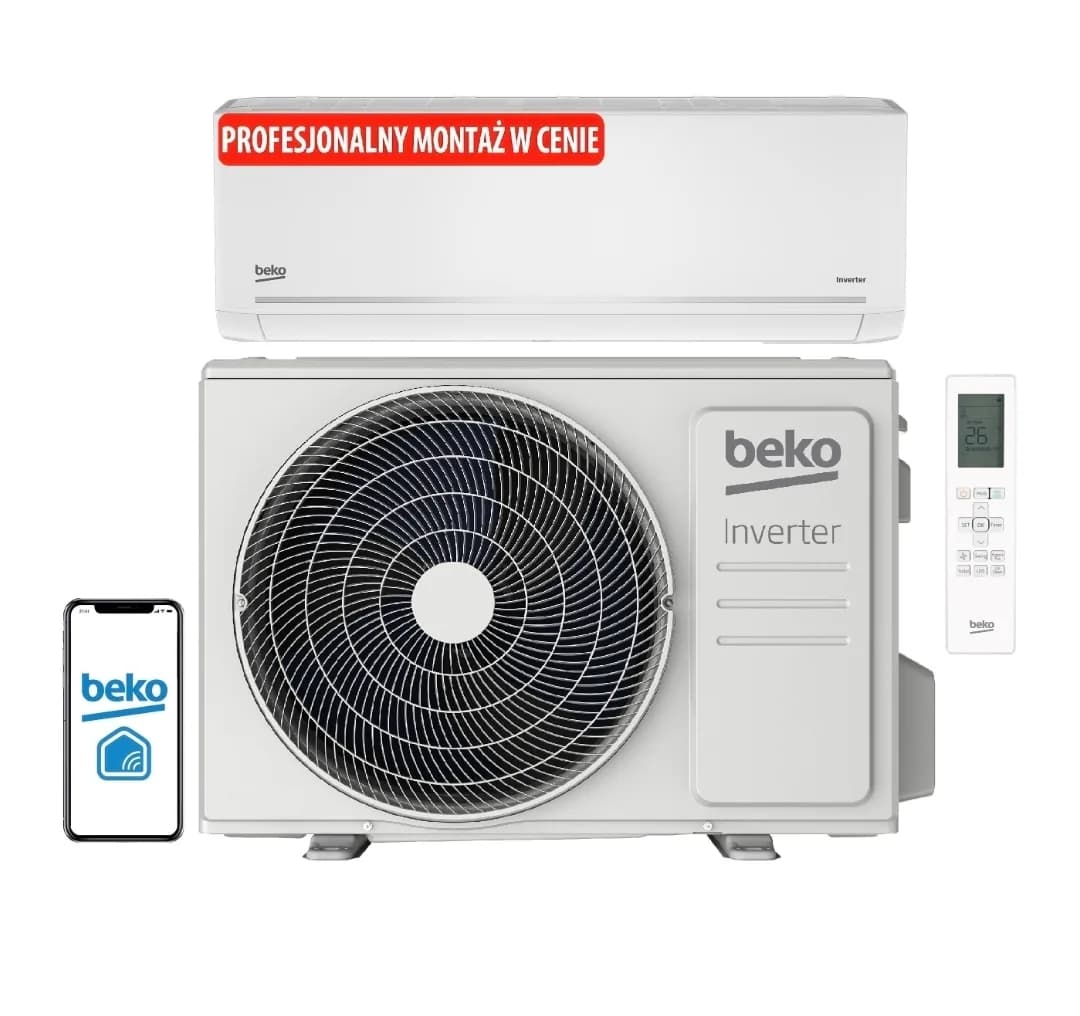 Klimatyzator BEKO BEHPG 125/BEHPG 126 3.5 kW z usługą montażu